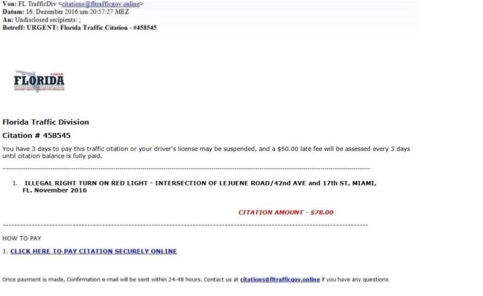 El correo electrónico de pago de citas es una estafa, advierte el estado