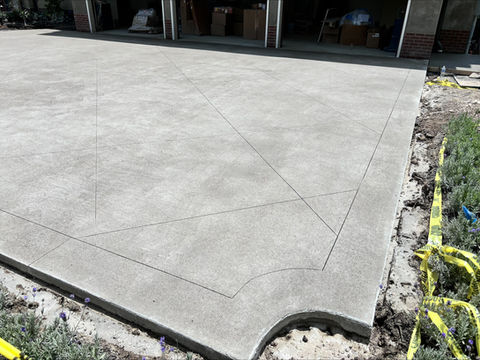Concrete patio installed in Columbus, Ohio by Hacker’s Concrete Impressions
