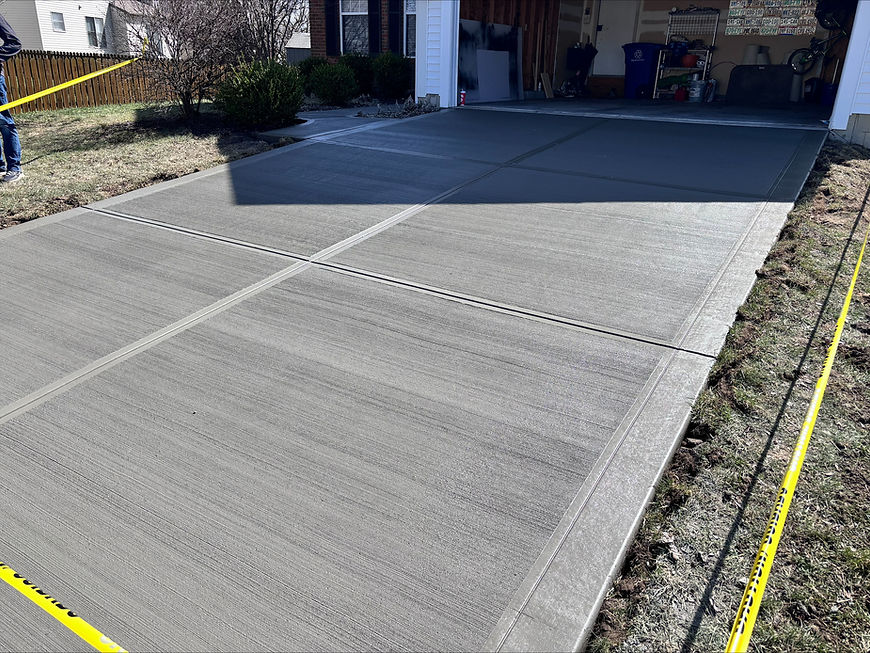 Concrete Driveway Installation in Grove City, Ohio