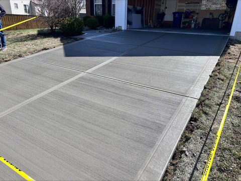 Concrete driveway installed in Columbus, Ohio by Hacker’s Concrete Impressions