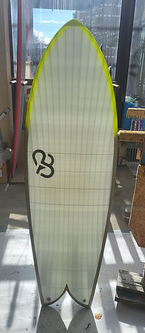 3D printed surfboard Fish