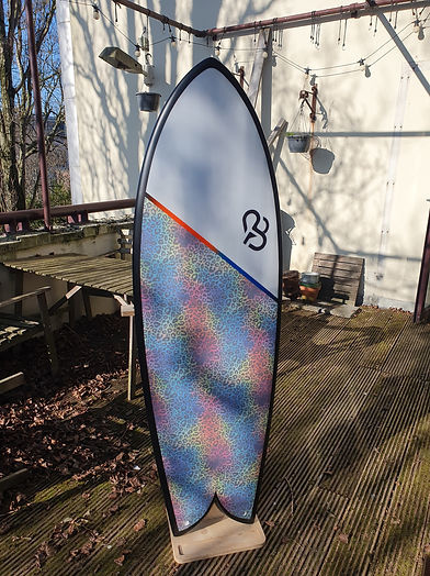 3D printed surfboard Fish