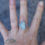 Thumbnail: Malibu Aqua Sea Glass Statement Ring - Size 9