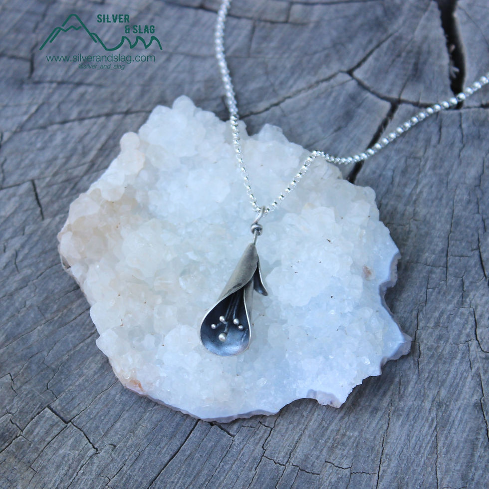 Thumbnail: Sterling Silver California Wildflower Necklace