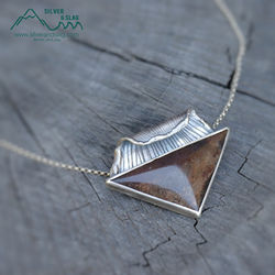 silver and slag sterling nature jewelry kelp malibu california pacific agate fossil whale 