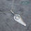 Thumbnail: California Coast Inspired Sterling Silver Mussel Shell w Malibu Agate Necklace