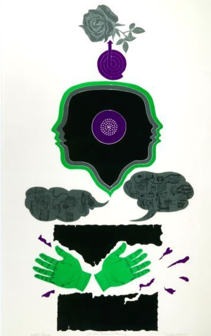 Togo Rose of Peace, Printmaking, , etching, Art, Roberto DeLamonica