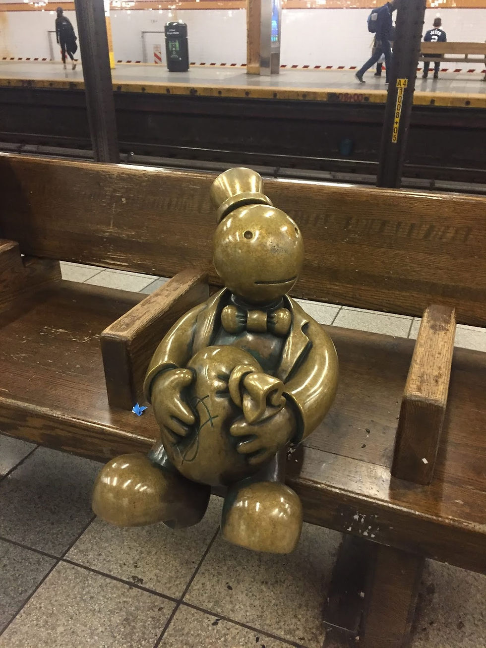 Tom Otterness, scupture in NYC Subway
