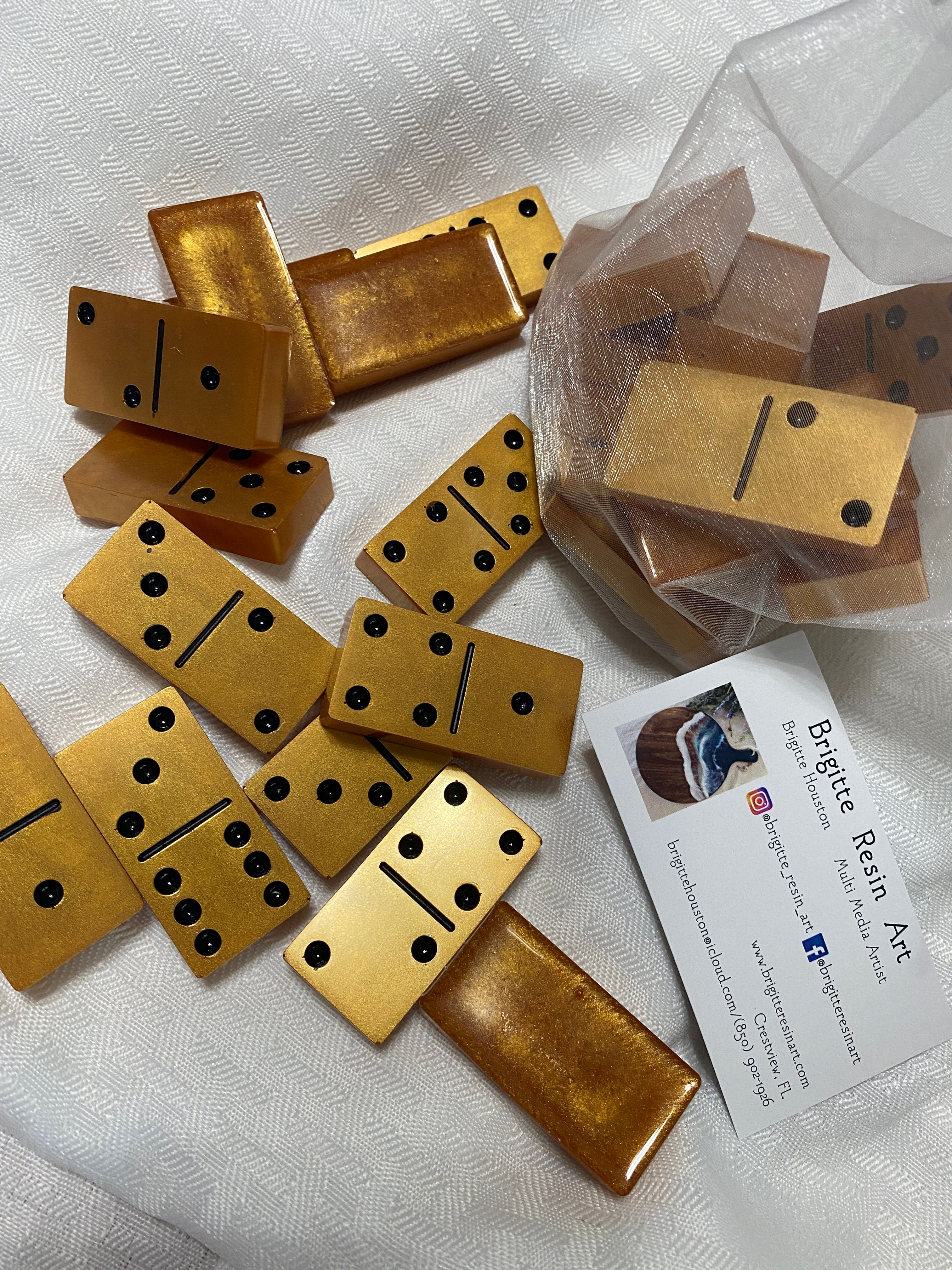 Gold Domino Set