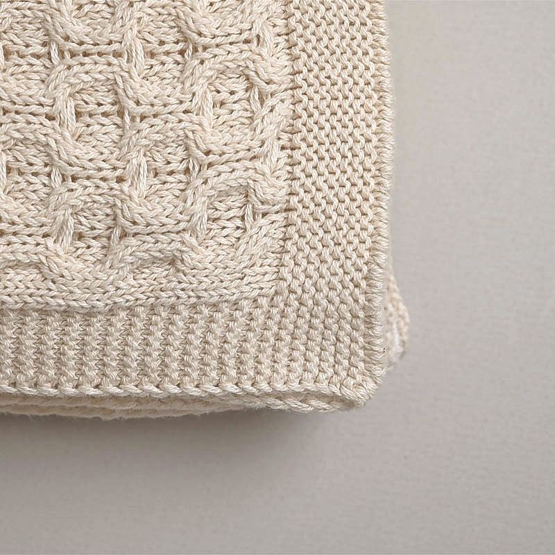 Miniature : details de l'écharpe 100% coton bio gots "NINU"