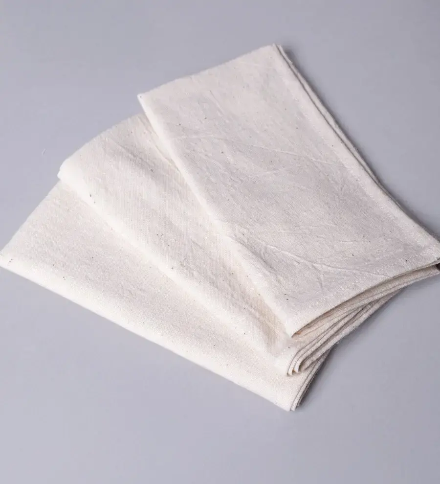 Miniature : serviettes de table en coton khadi 