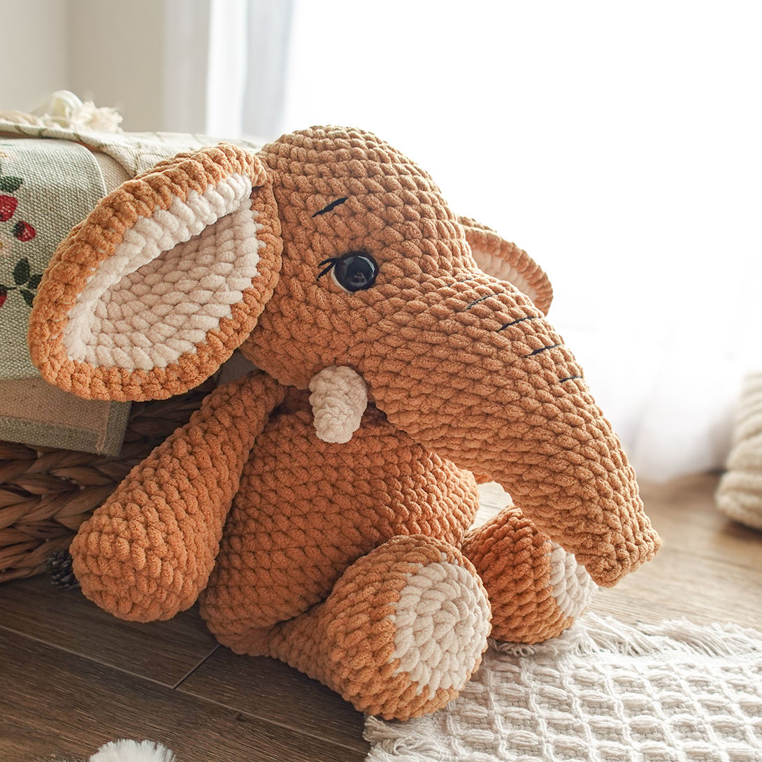 Ellie the Baby Elephant Crochet Pattern PDF – Amigurumi Elephant Pattern