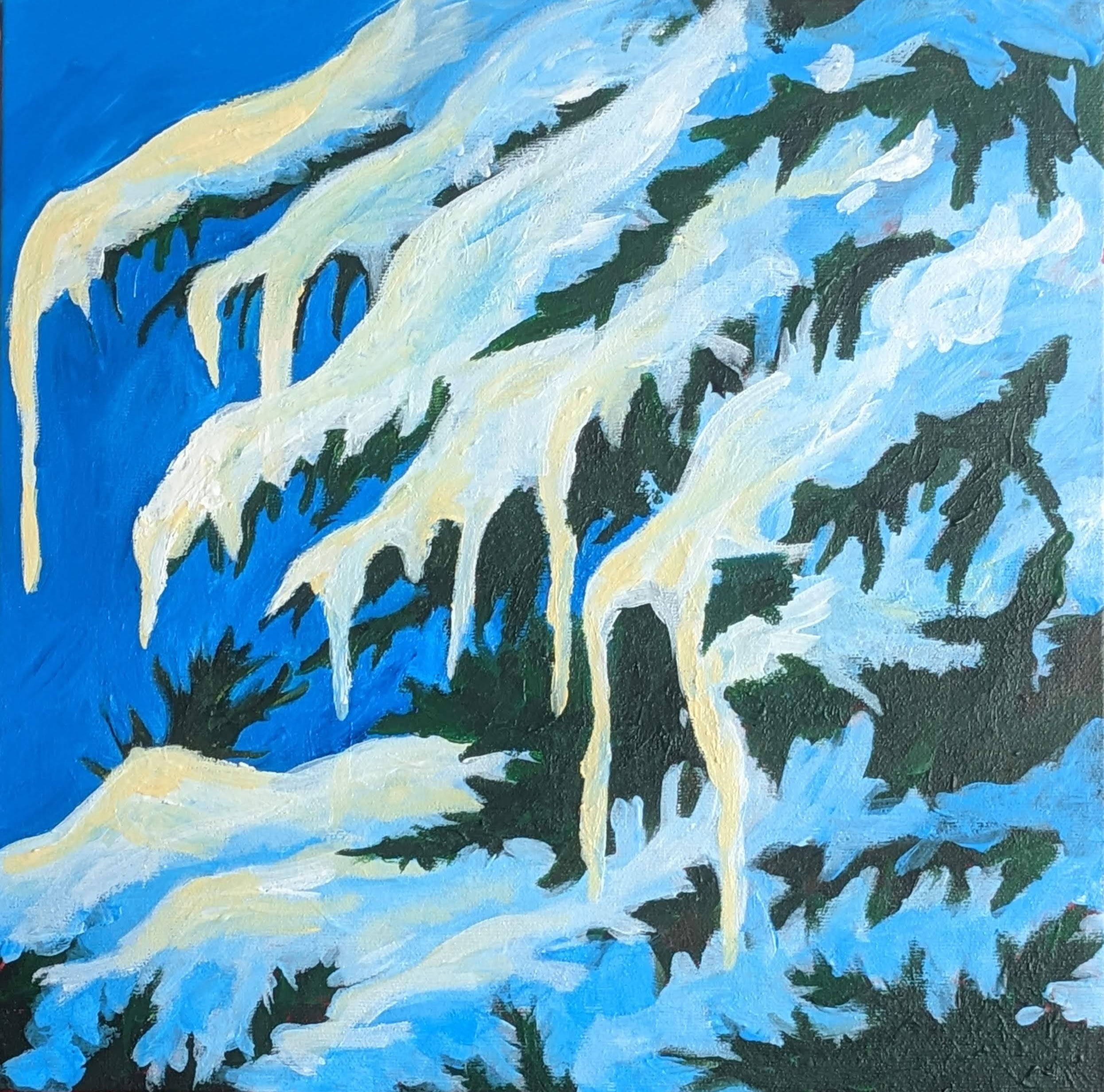 Snowy Golden Reflections