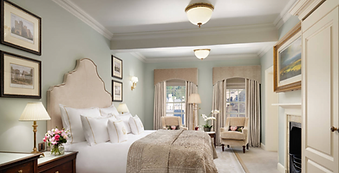Elegant Deluxe Room at Grantley Hall, part of private luxury wellness retreat