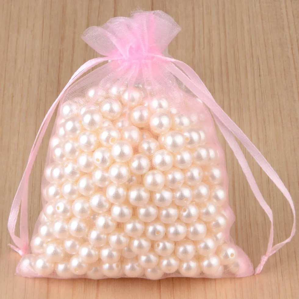 Thumbnail: 100pcs 24 Colors Jewelry Packaging Bag 5*7 7*9 9*12 10*15cm Organza Bags Gift