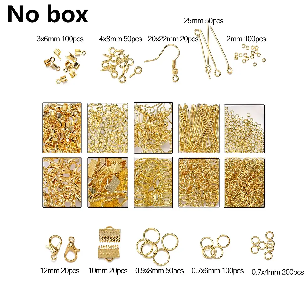Thumbnail: Alloy Accessories Jewelry Findings Set Repair Tools Lobster Clasp Open Jump