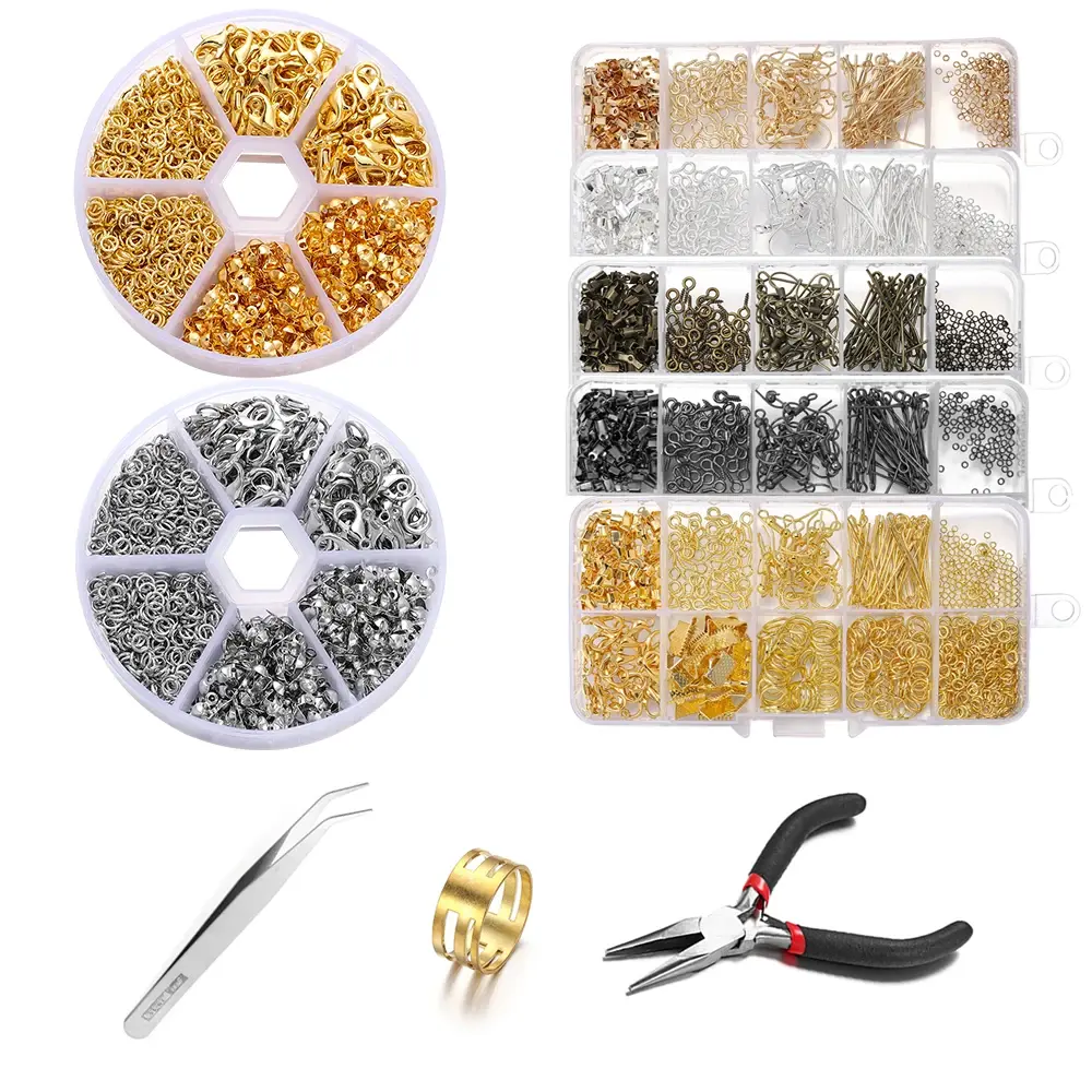 Alloy Accessories Jewelry Findings Set Repair Tools Lobster Clasp Open Jump