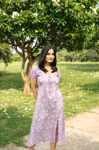 Sinopia Color Dress Sienna Dress- Pink | Daffodils