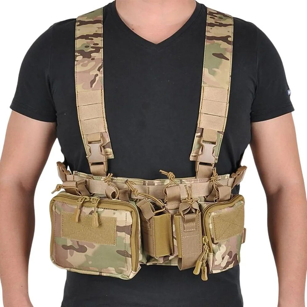 Tactical Vest CS Match Wargame Military Gear Pack Outdoor Camping Nylon Chest Ri