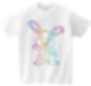 T-Shirt Blanc Lapin Multicolore