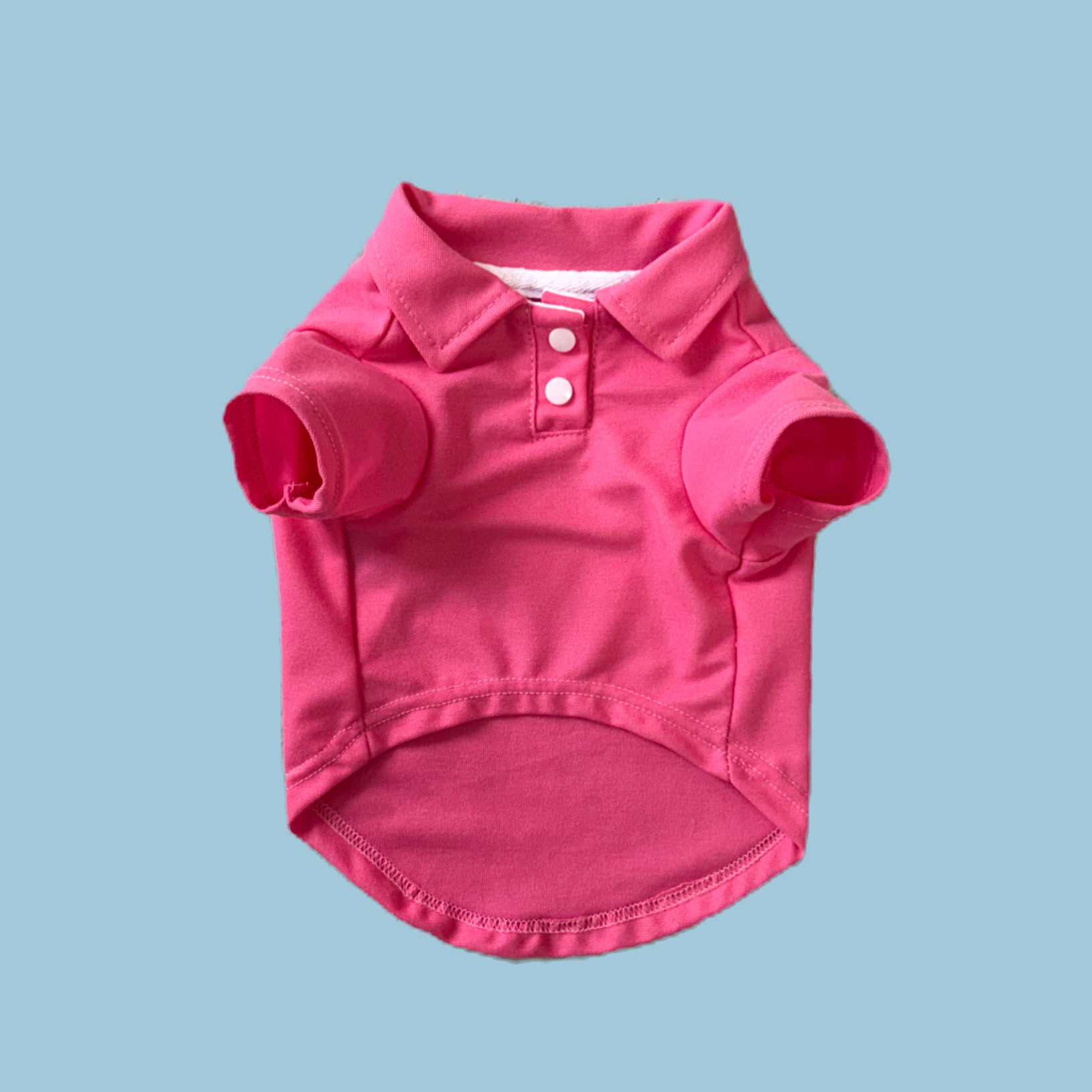 Pink Collared Dog Shirt