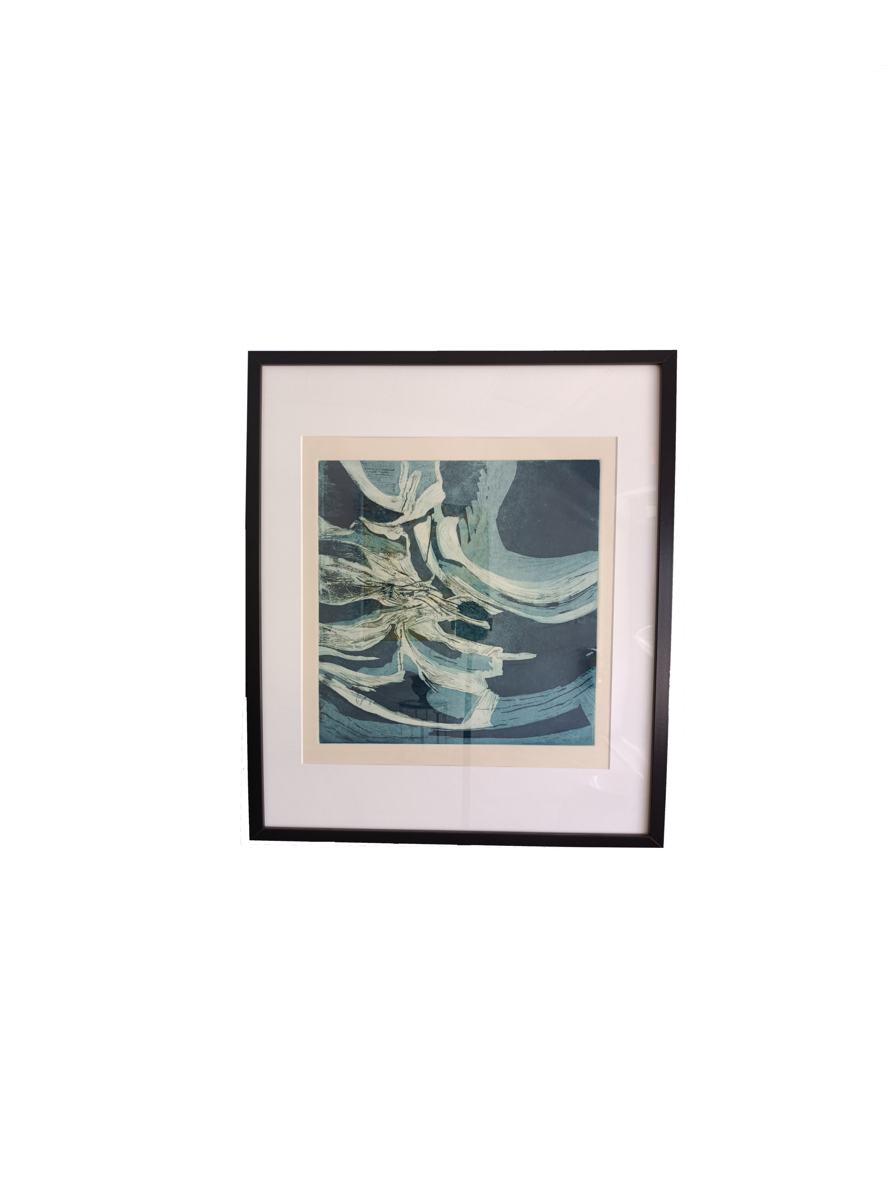 Blue Abstract Print