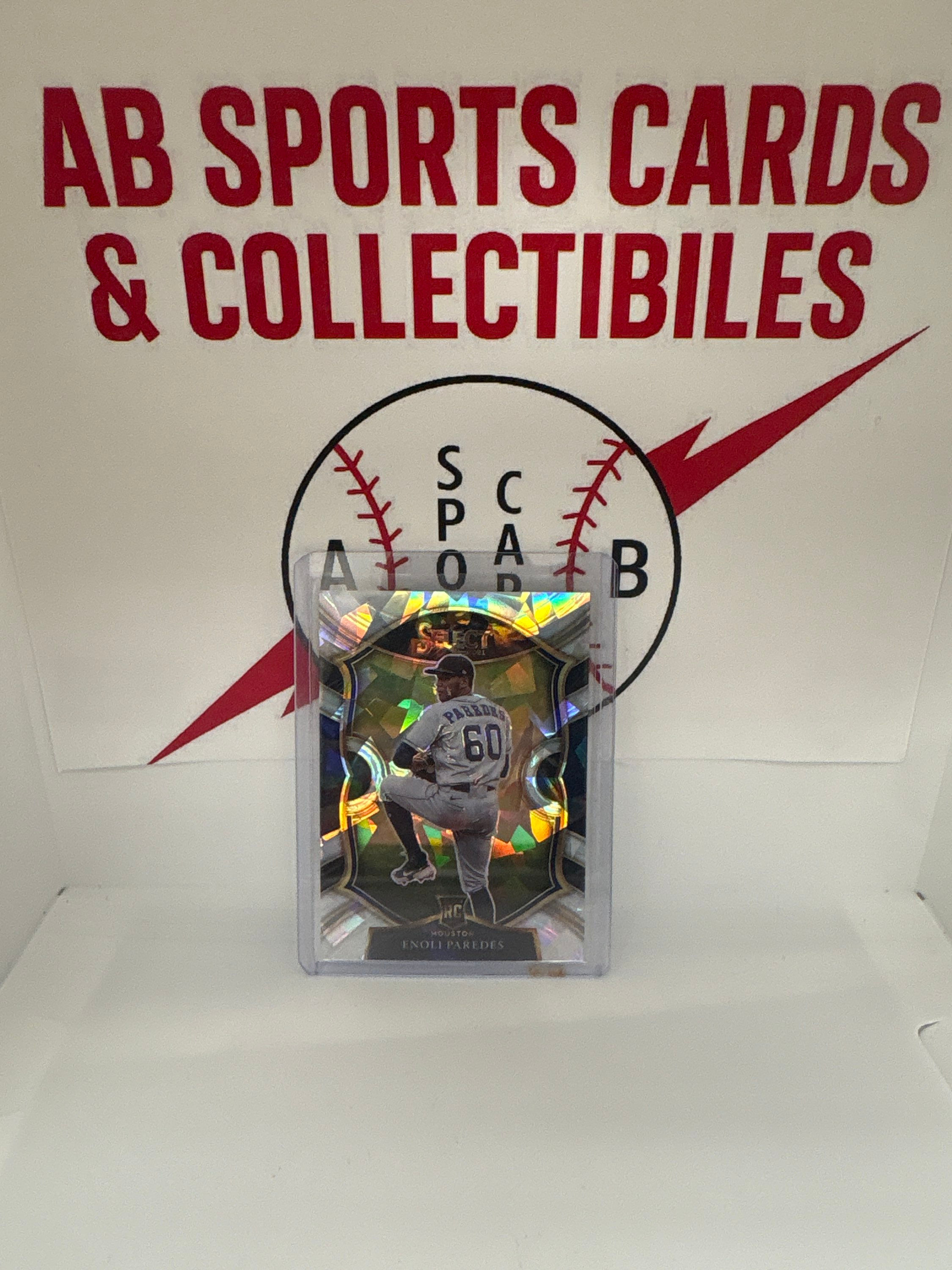 2021 Panini Select Concourse Cracked Ice Prizm /25 Enoli Paredes #42 Rookie RC