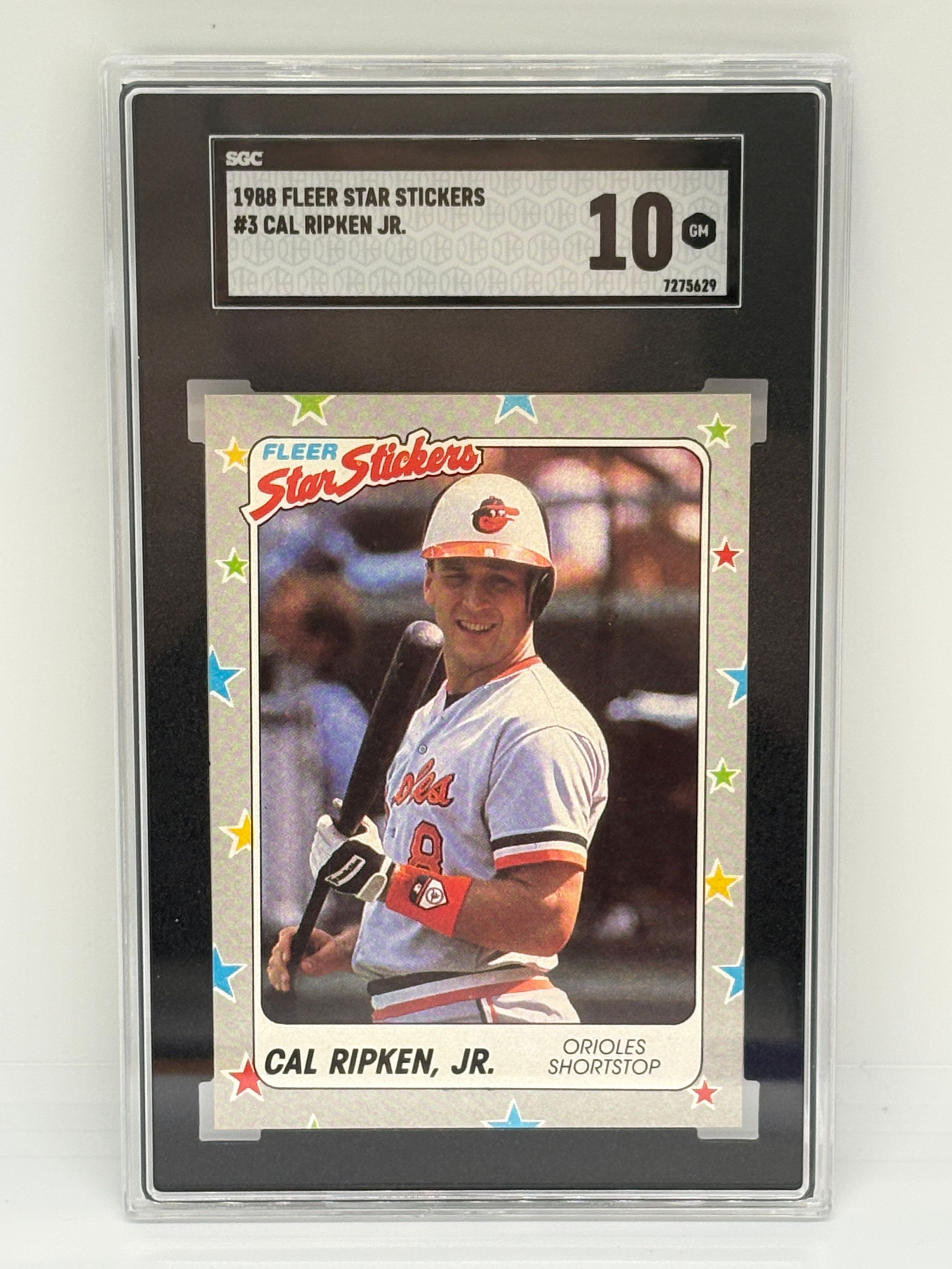 1984 Fleer Star Stickers Cal Ripken Jr SGC 10