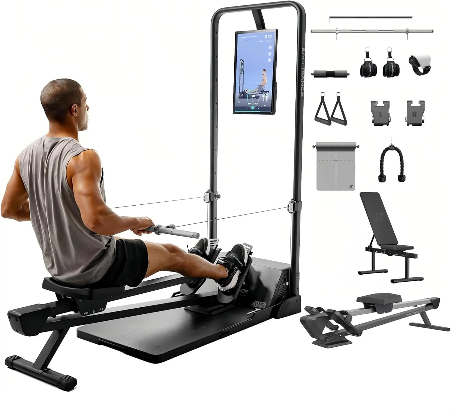 Gym Monster Smart Home Gym, Multifunctional Strength Training Machine, Smith Mac