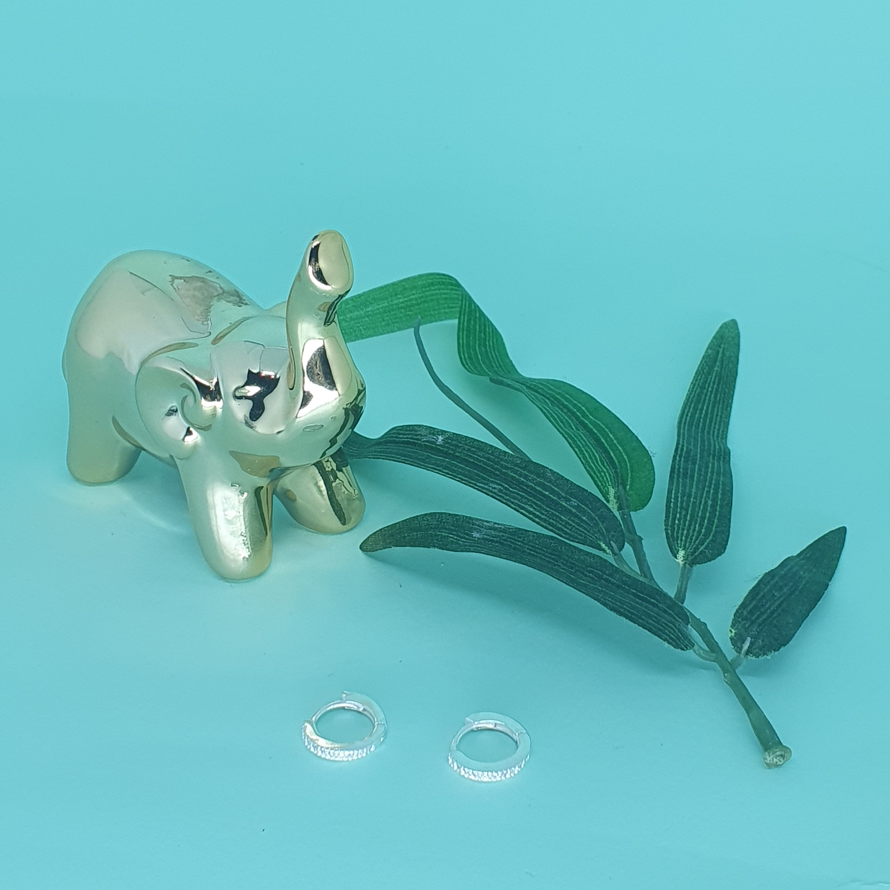 Brinco Argola Strass Pequeno