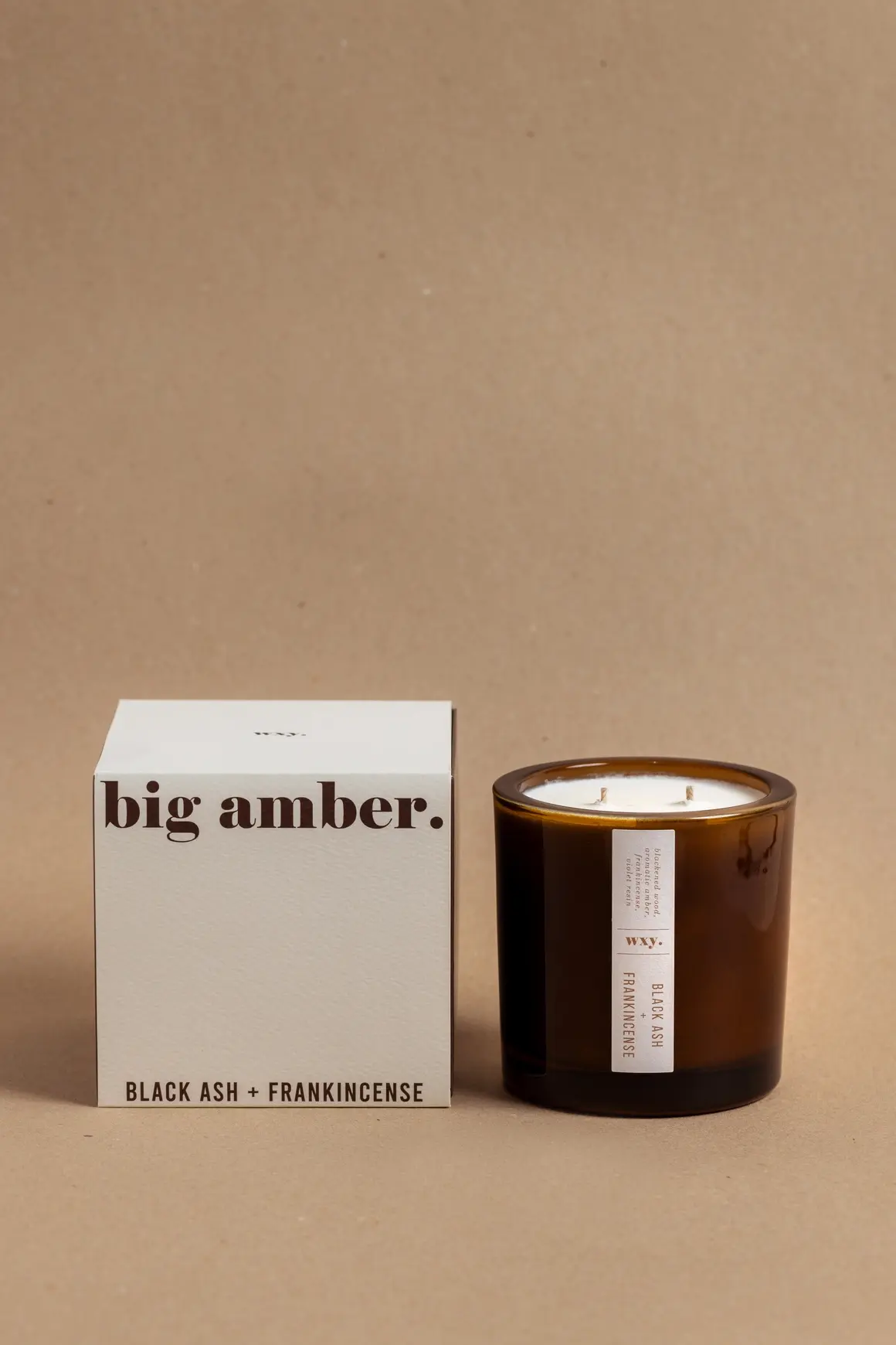 Big Amber Candle