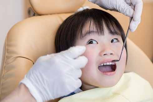診療中の子供