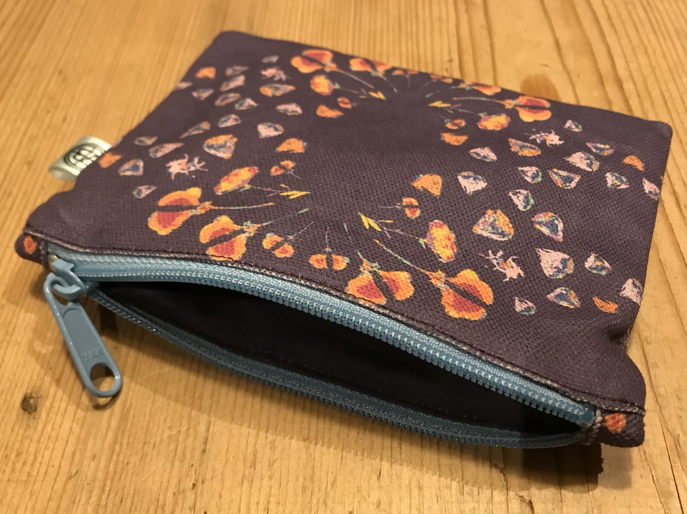 Thumbnail: Organic Cotton Canvas Zip purse