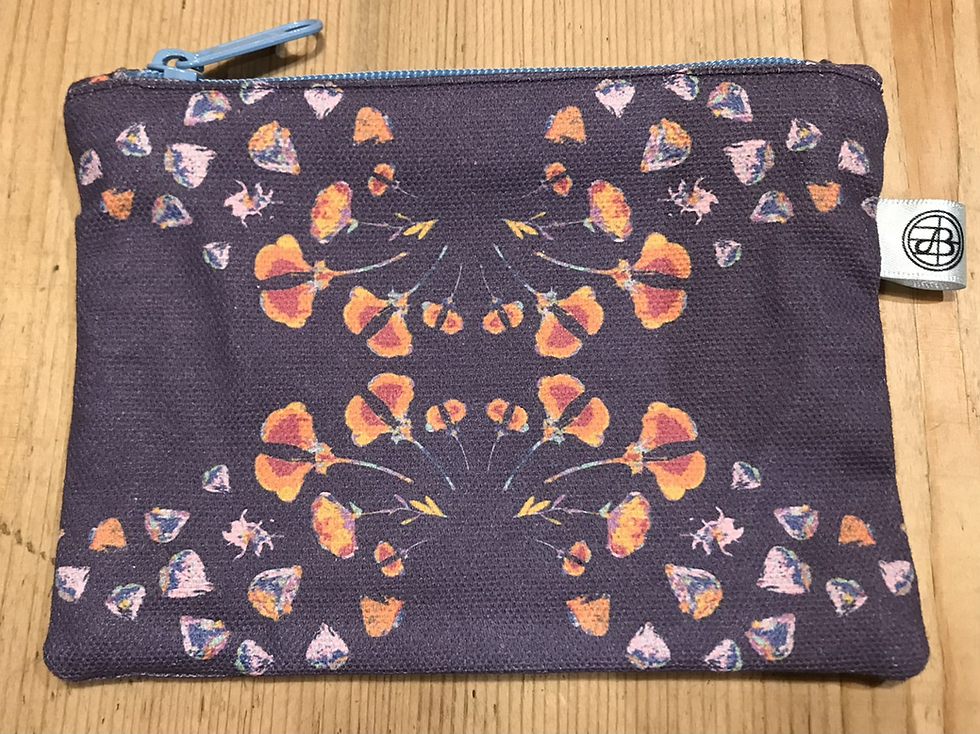 Thumbnail: Organic Cotton Canvas Zip purse