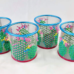 Christmas Pop-Up Shop - Hand Embroidered Pen Pots