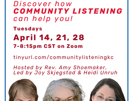 Community Listening for Growth in Ministry 