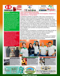 Buenos días…portada de la Revista La Unión hoy martes …