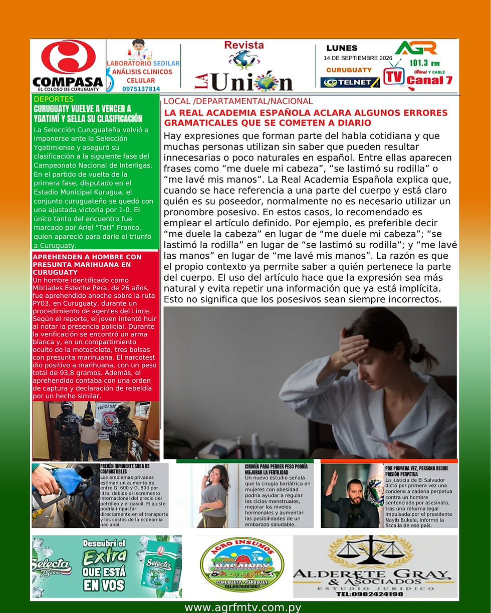 TAPA DE LA REVISTA