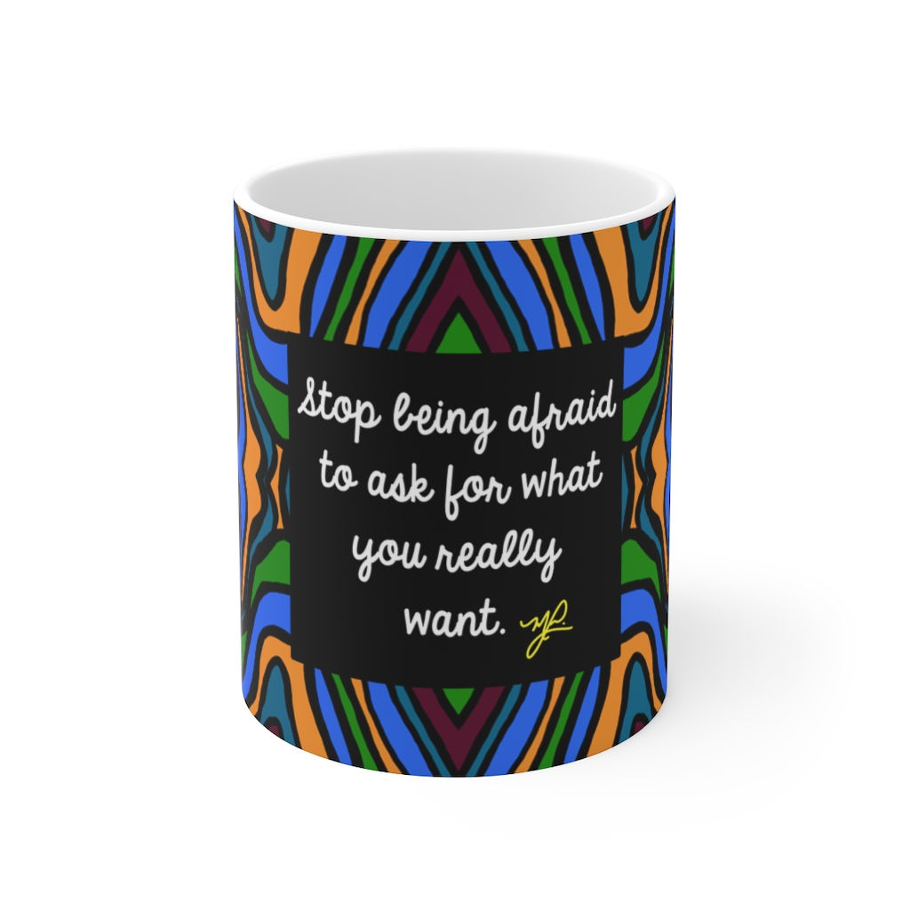 "Stop Being" (BLU) - Ceramic Mug 