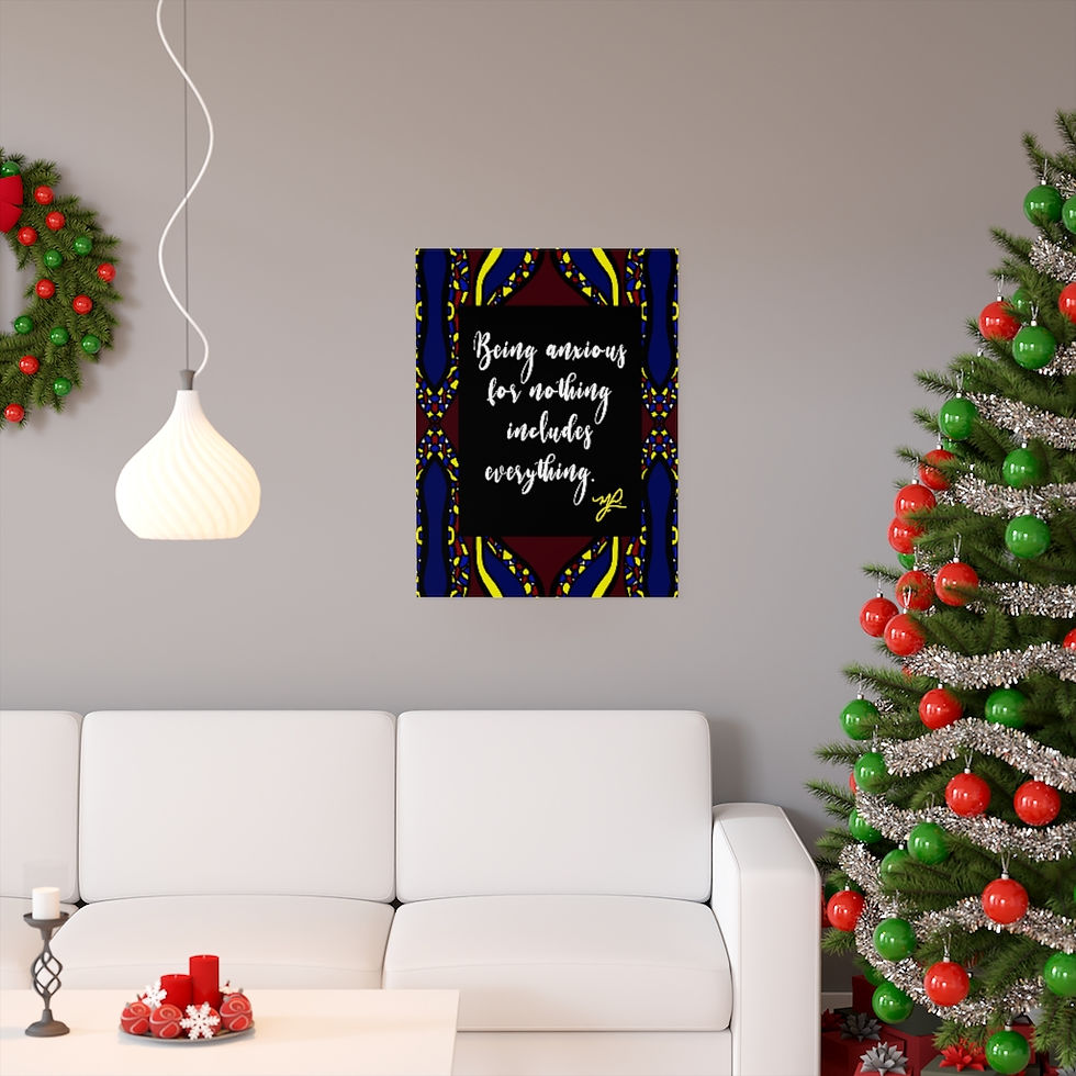Thumbnail: "Being Anxious " (CHC) - Premium Matte Vertical Poster
