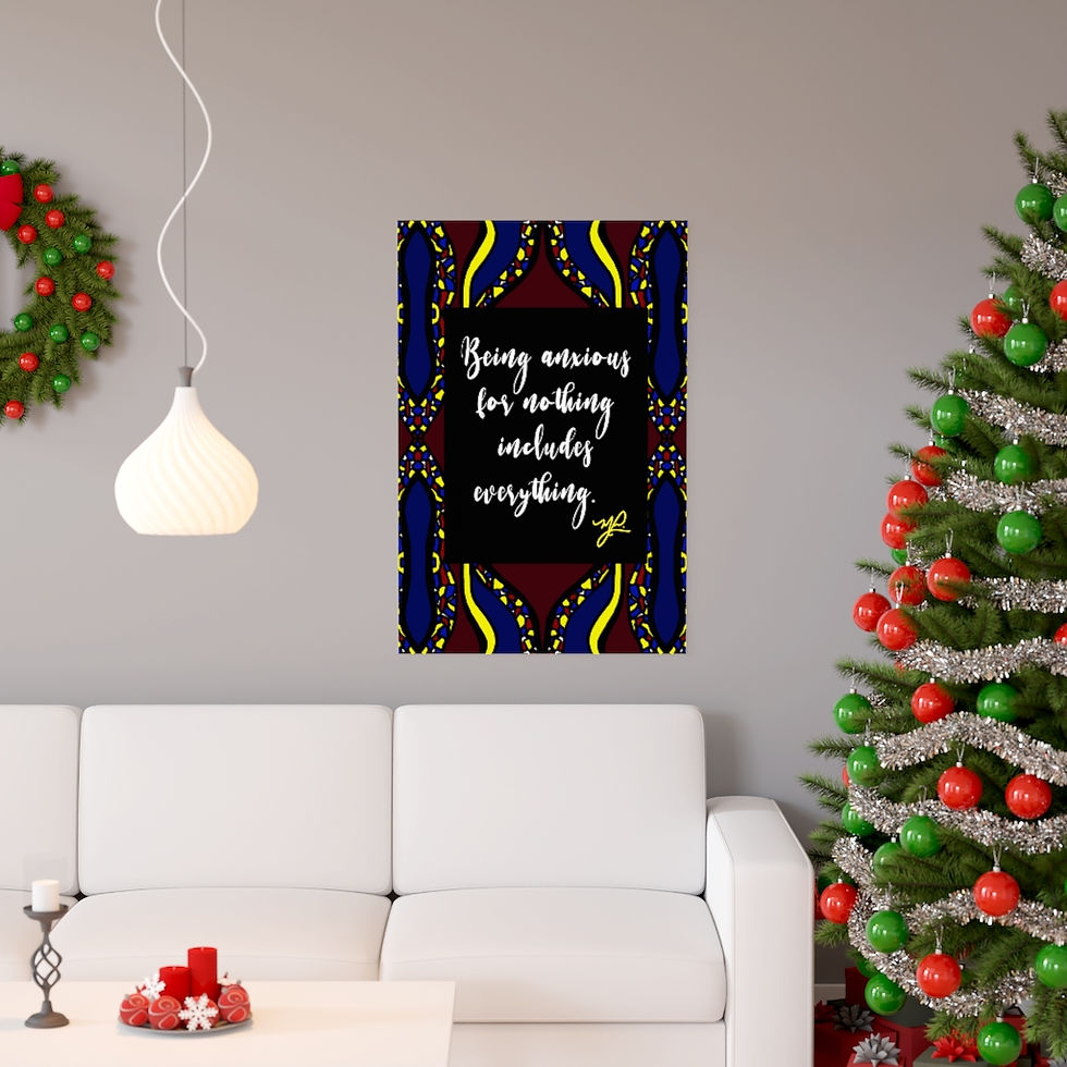 Thumbnail: "Being Anxious " (CHC) - Premium Matte Vertical Poster