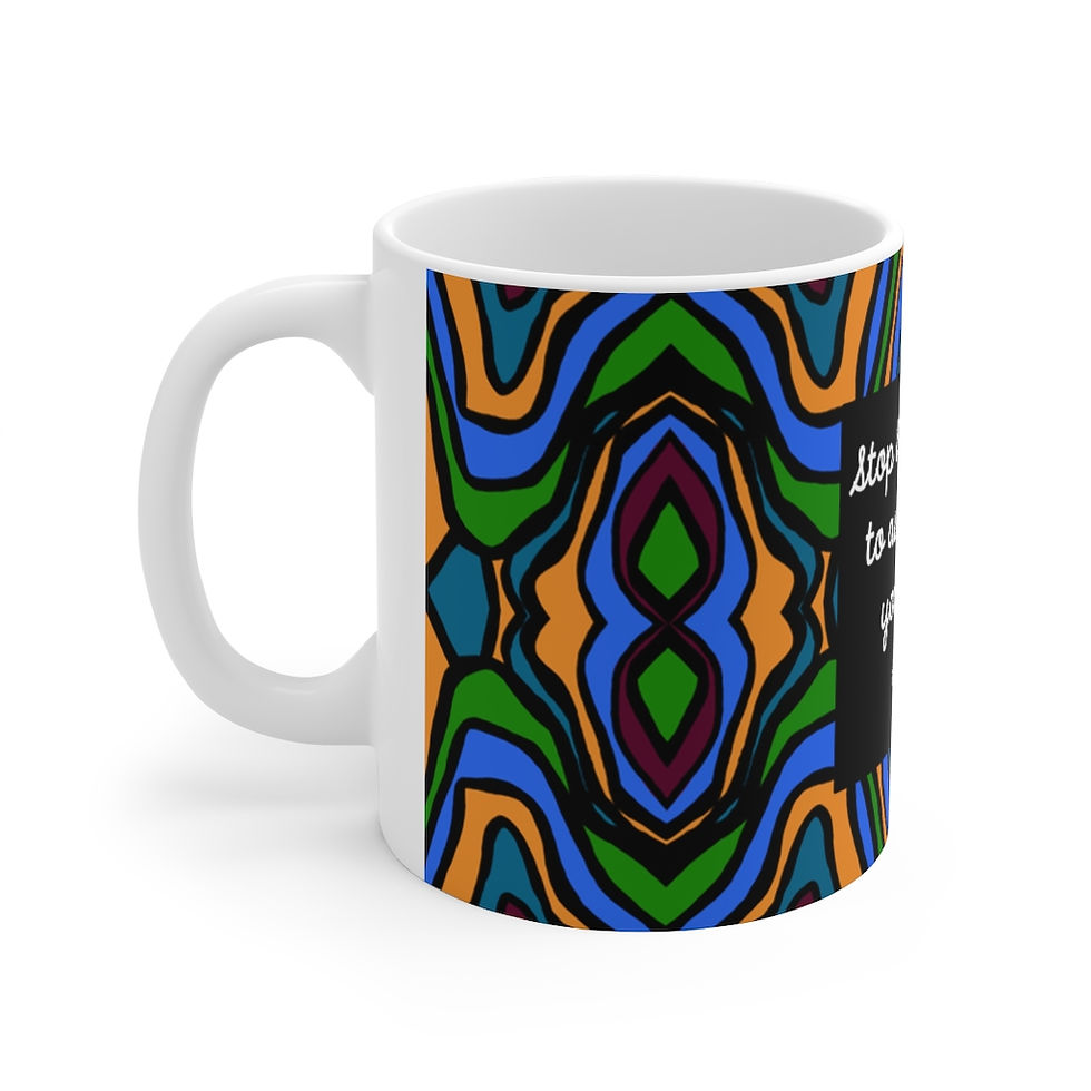 Thumbnail: "Stop Being" (BLU) - Ceramic Mug 