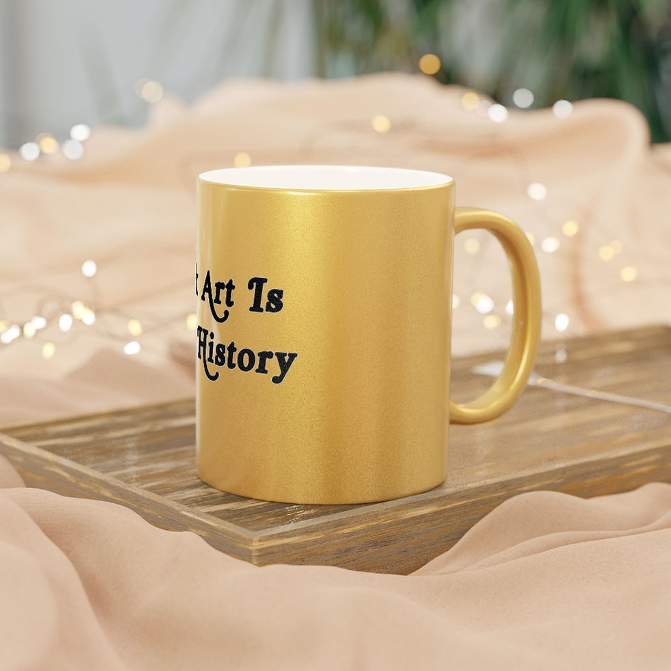 Thumbnail: "Black Art is Black History" Metallic Mug (Silver\Gold)