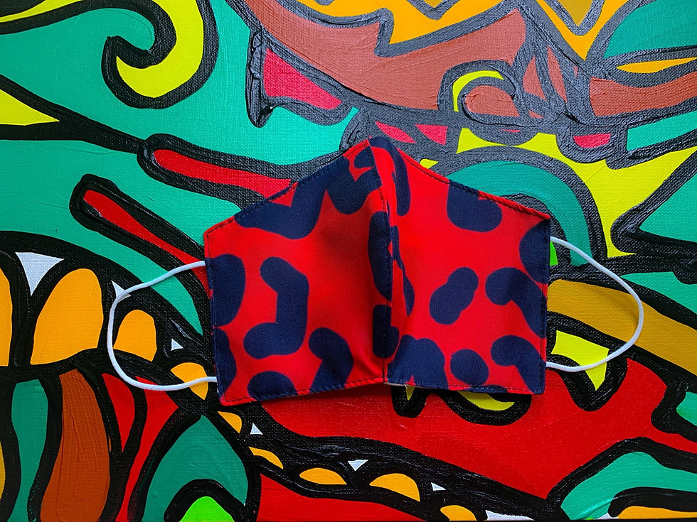 FACE MASK - Rojo Design- (Style II)