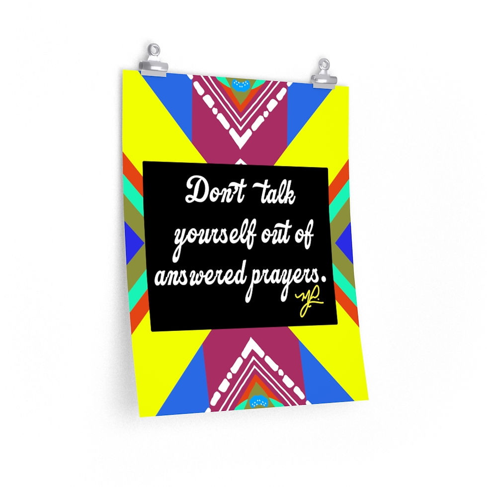 Thumbnail: "Don't Talk Yourself" (MAL) - Premium Matte Vertical Poster
