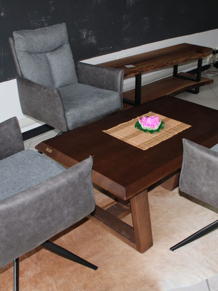 Club Tavolo in Legno di Faggio con gambe in Metallo, tavolino in legno di faggio, tavolini in legno, legno massiccio, legno massello, colore naturale, marrone, nero, faggio tinto