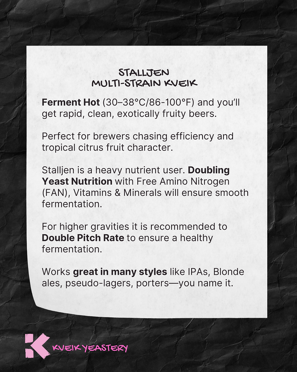 Fermentation tips for K.22 Stalljen
