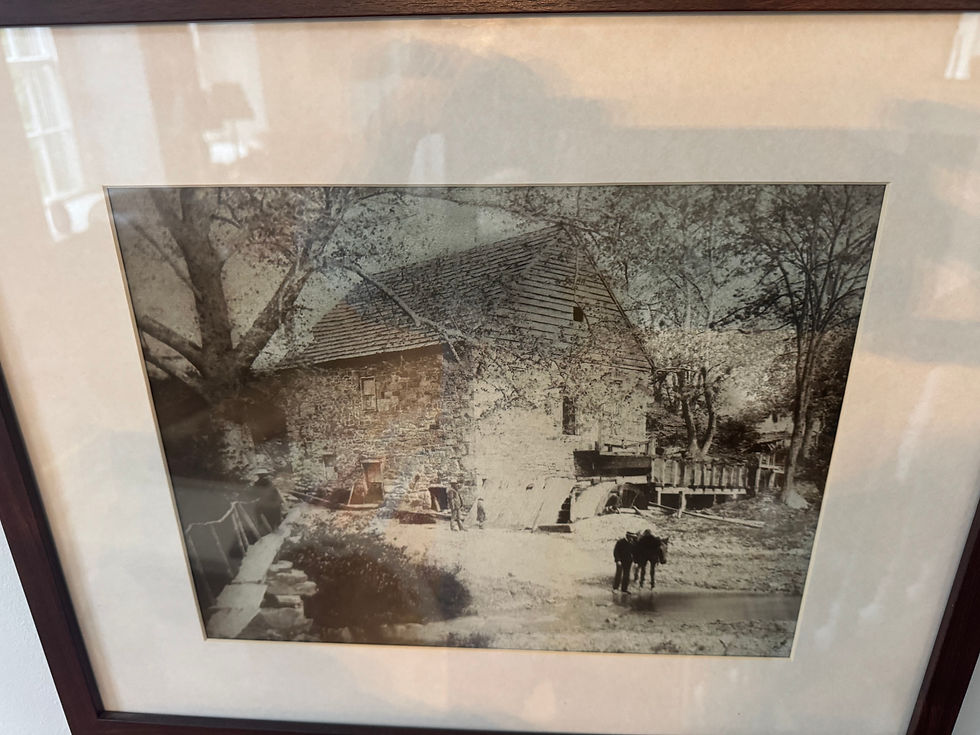 A photo of the old mill on the Little Monocacy River.