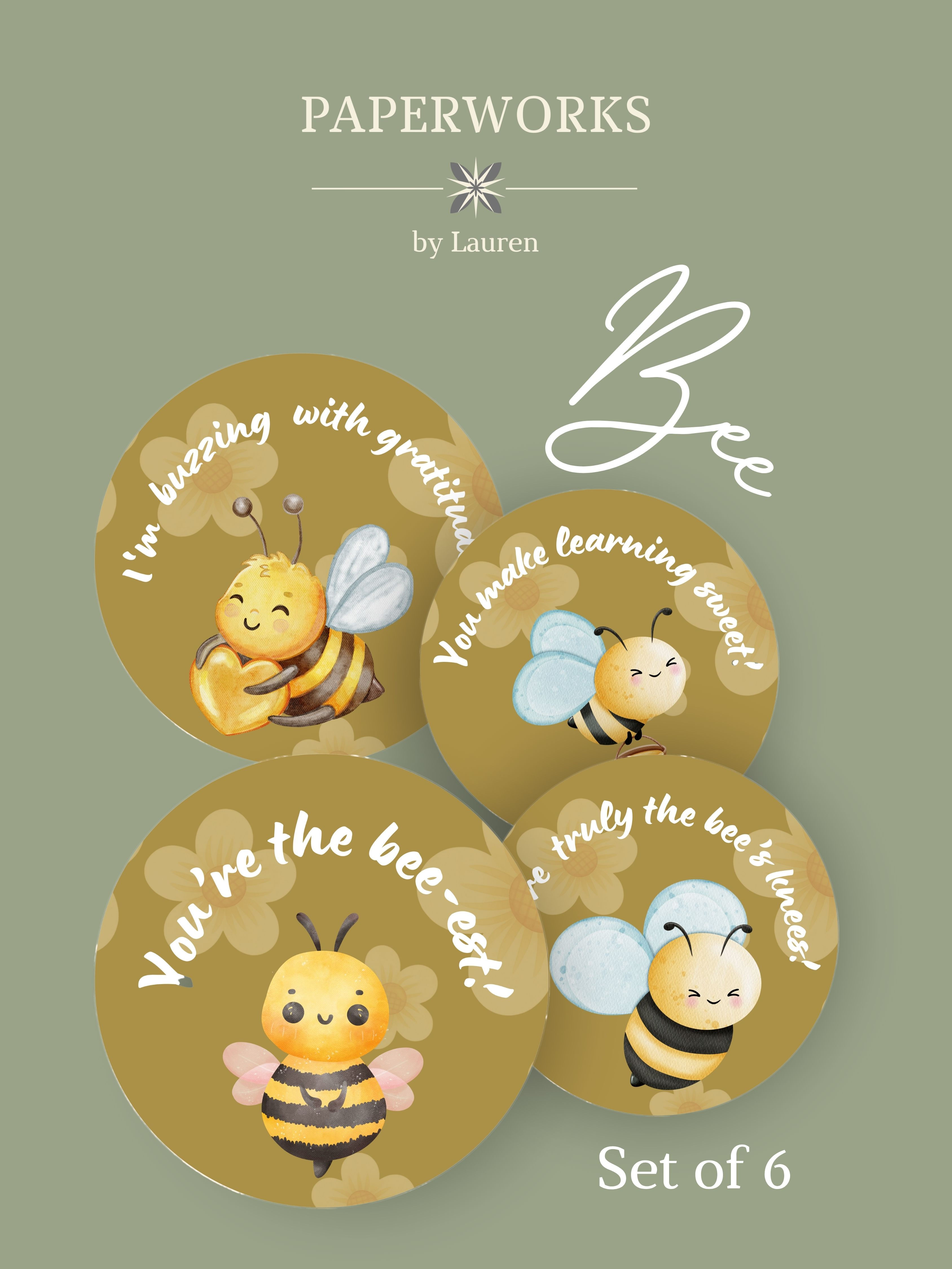 Teacher Appreciation: Bee (round)