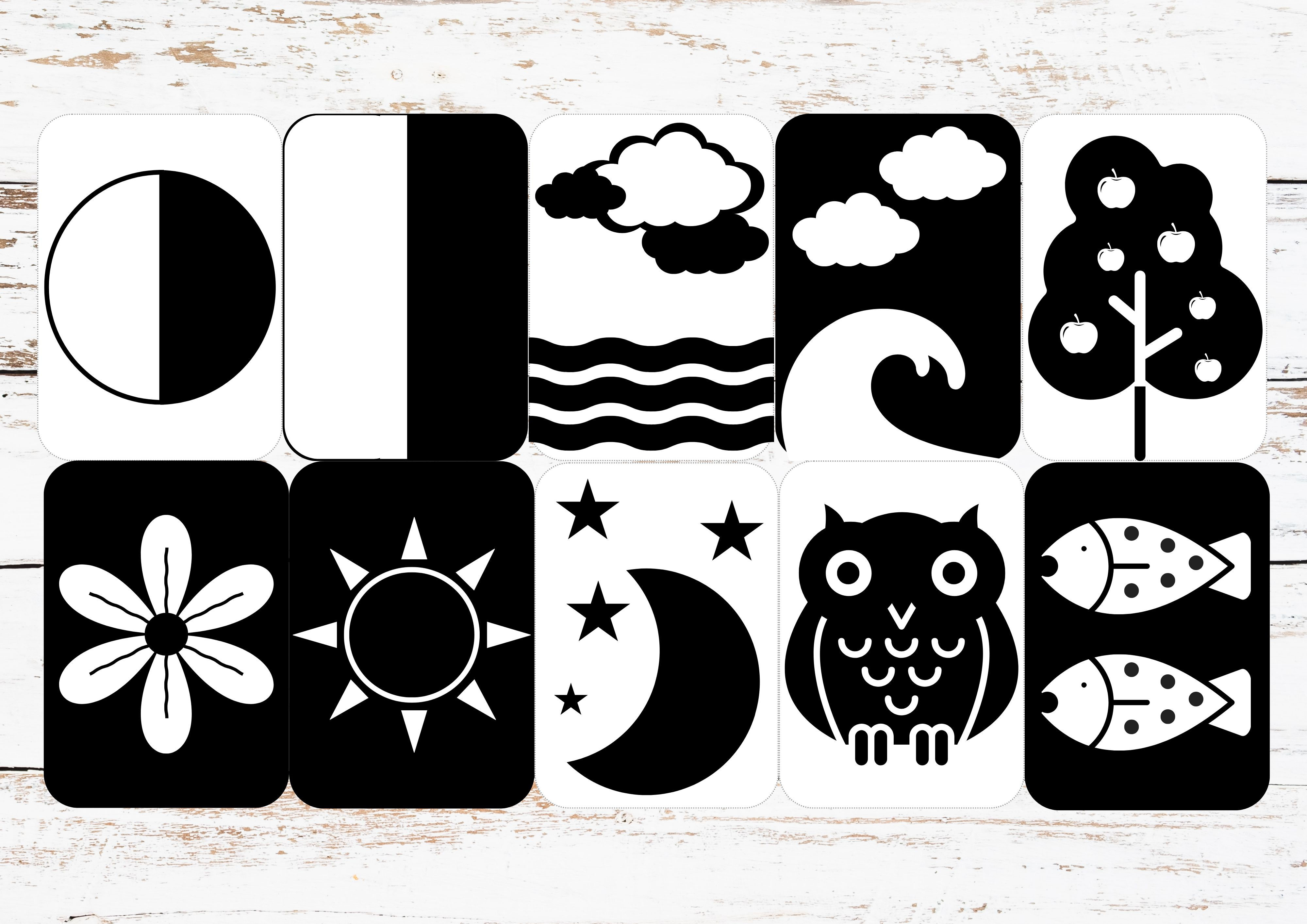 High contrast cards: Creation